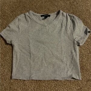 Forever 21 Heather Gray Crop Top